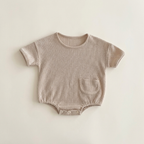 Ribbed Pocket Short Sleeves