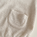 Ribbed Pocket Short Sleeves